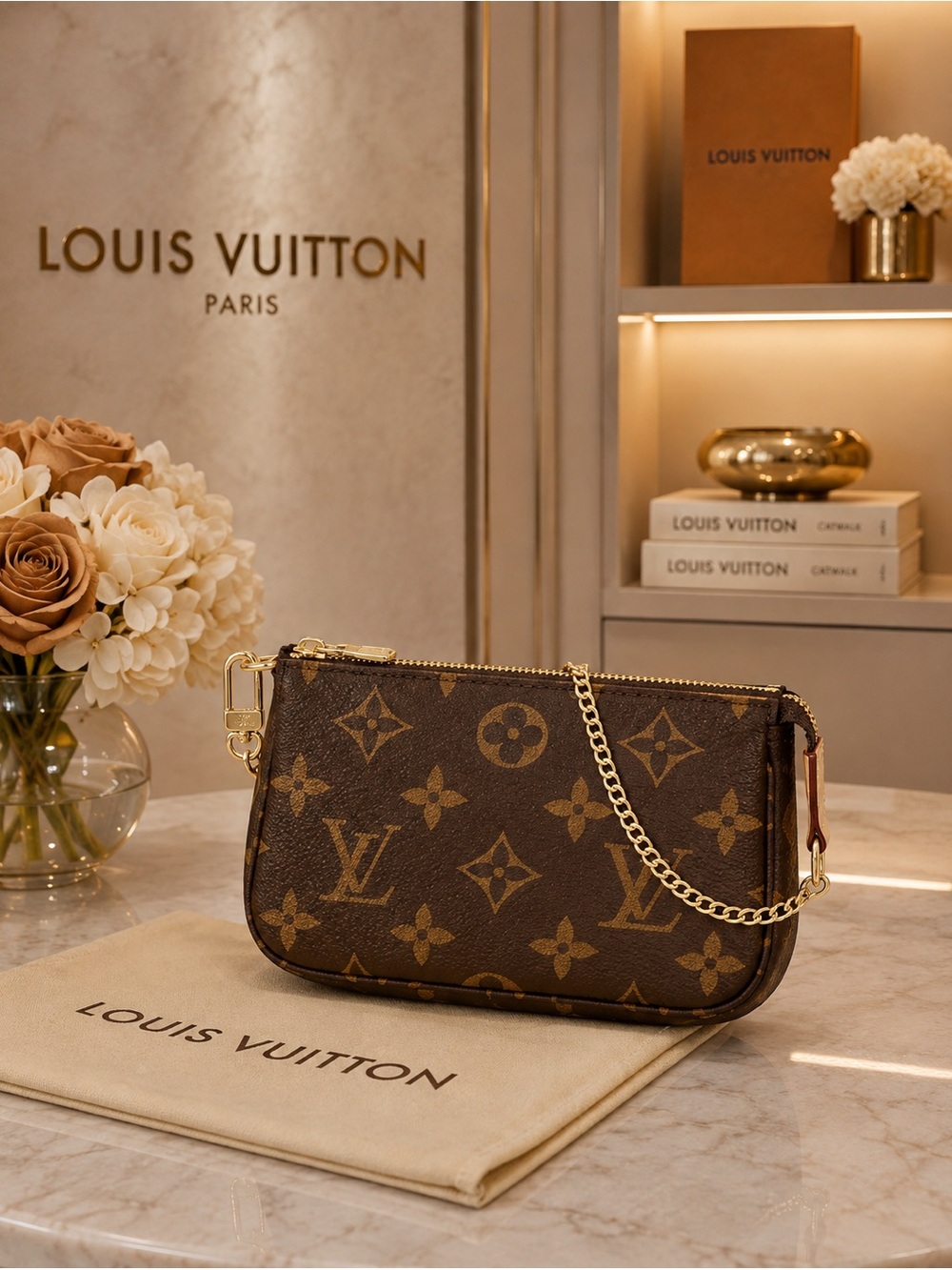 Like new ‼️Louis Vuitton Mini Pochette Accessoires monogram